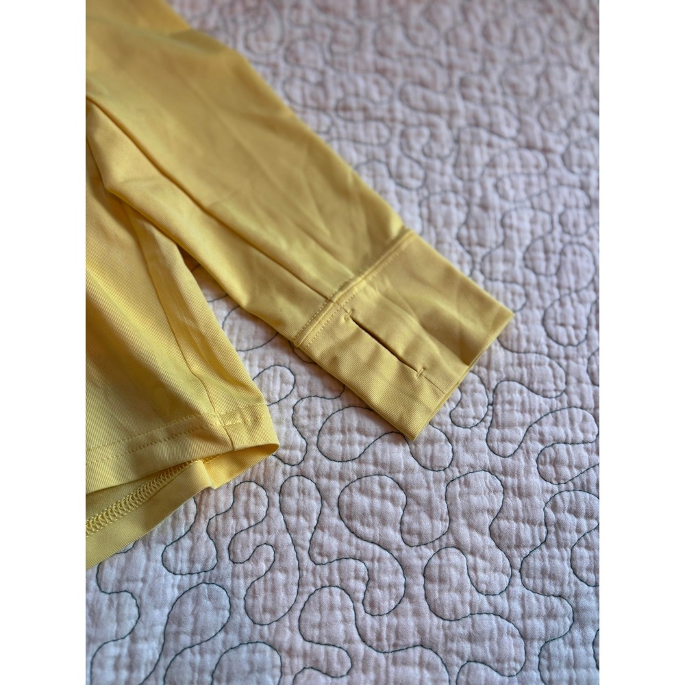 Patagonia Kids Capilene Cool Long Sleeve Yellow Shirt Size Medium - Picture 3 of 5